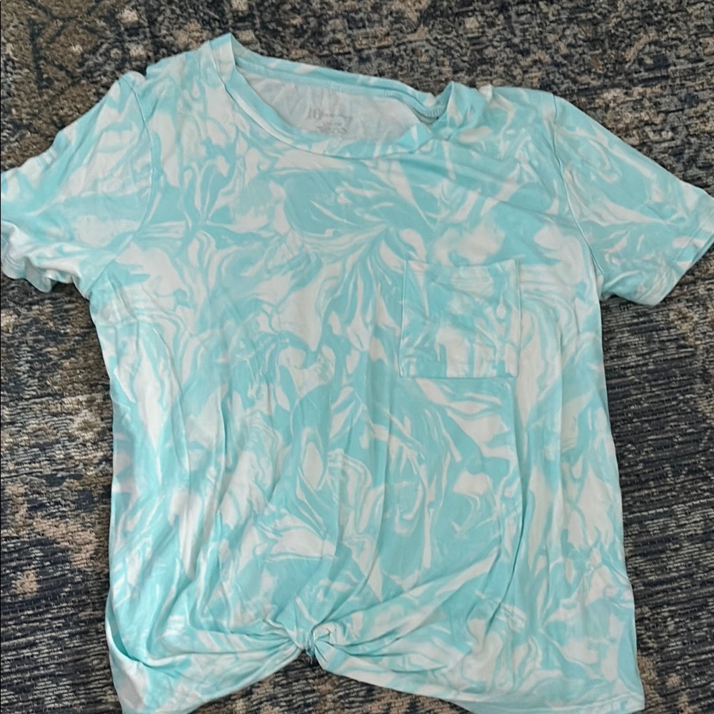 Aqua Tie-Dye Women's Top